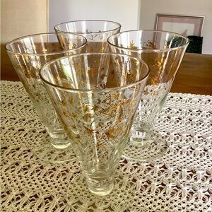 Vintage set of four gorgeous Kahlúa glasses